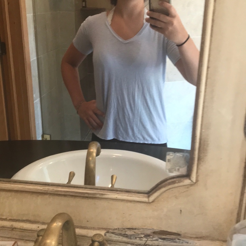 Baby blue periwinkle tee